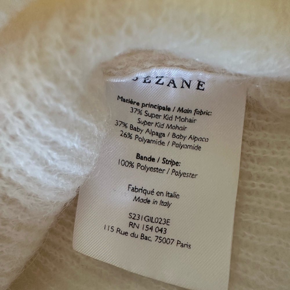 NWT SEZANE BARRY CARDIGAN IN ECRU 🤍🤍 SIZE S - Picture 9 of 12